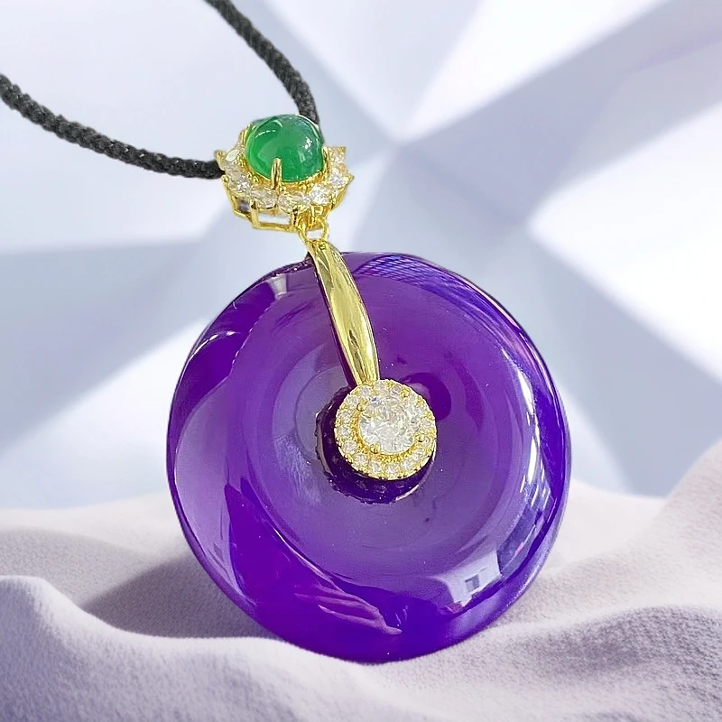 Z29尺寸约50X10mm平安扣玛瑙玉石