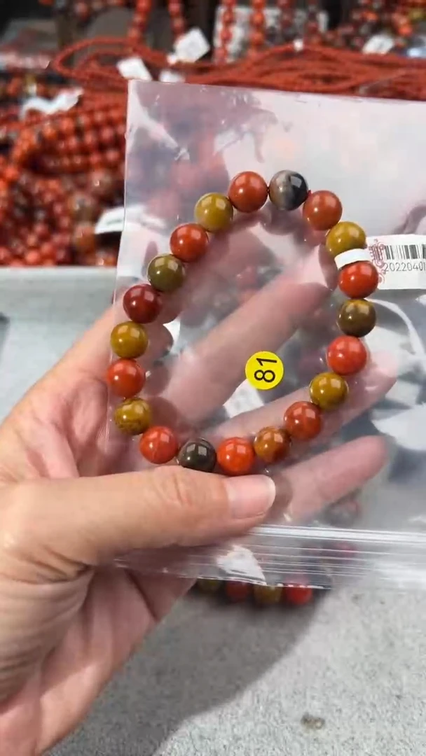 南红玛瑙手串未镶嵌10+