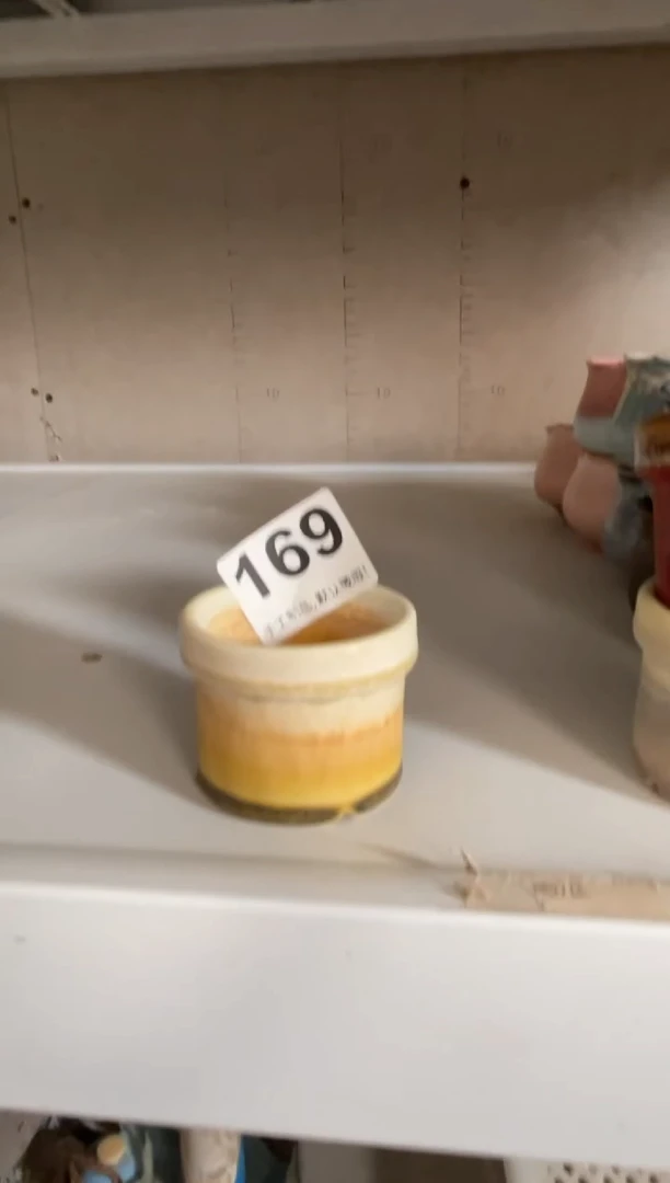 瓷片169微瑕知木小芳花盆编号