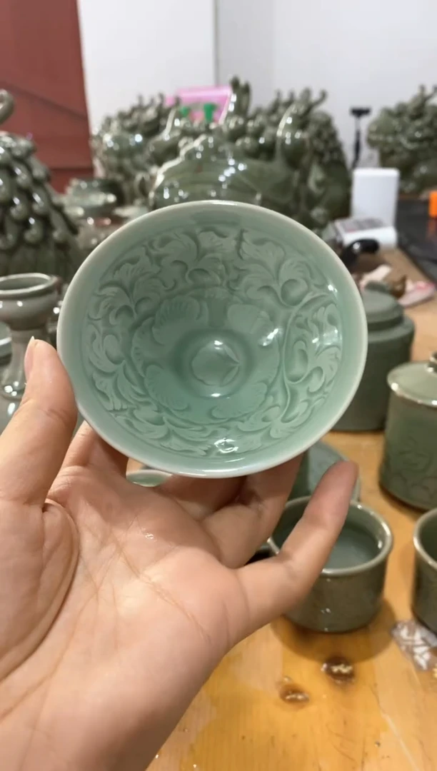 耀州窑XSD023 薄胎斗笠 一个