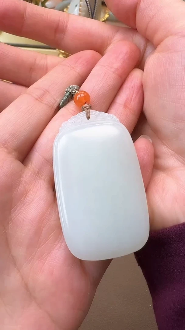 【闪购商品】和田玉吊坠未镶嵌平安牌