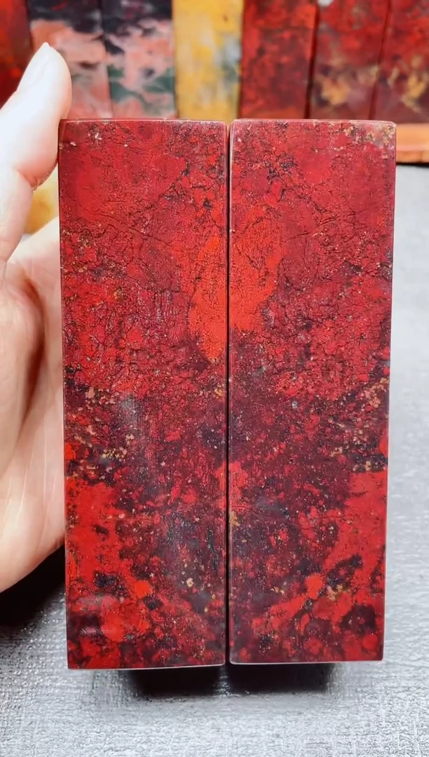 玉桂林鸡血玉素章--35