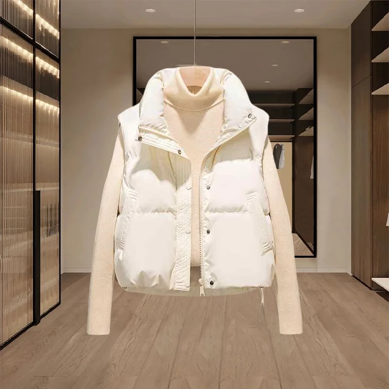 今年流行的爆款马甲女款2025新款小个子时尚百搭保暖加厚背心外套