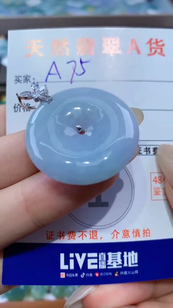 颈饰未镶嵌翡翠天然翡翠A货挂件
