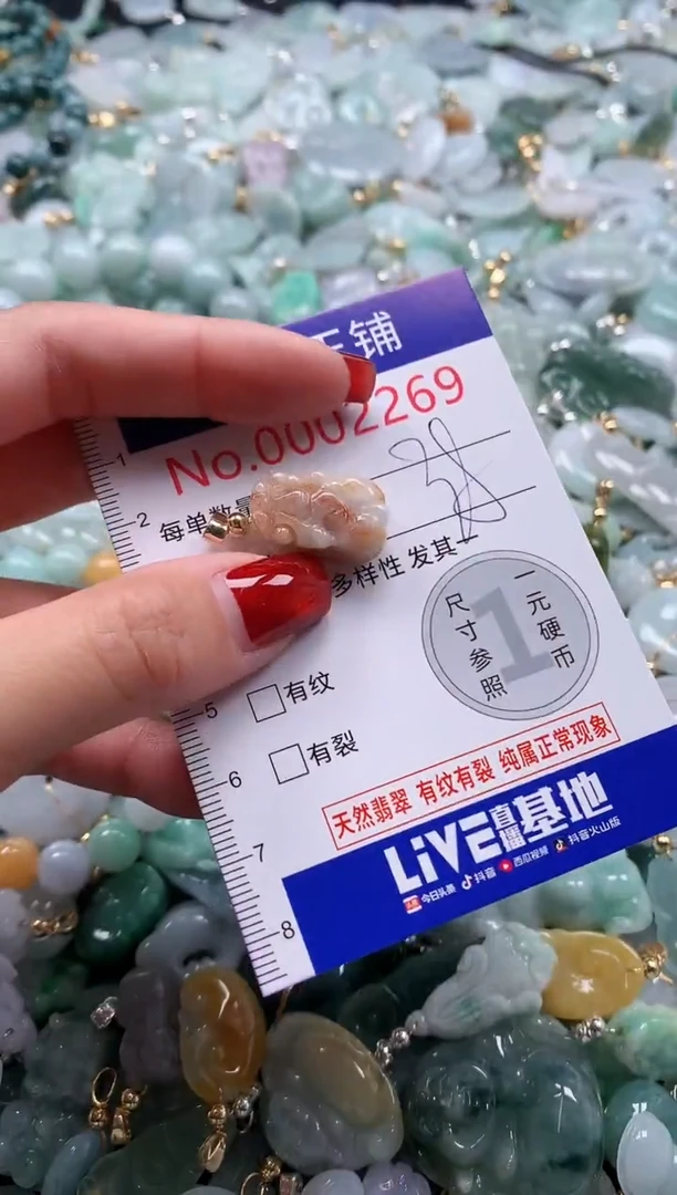 翡翠未镶嵌吊坠(不含链)2269