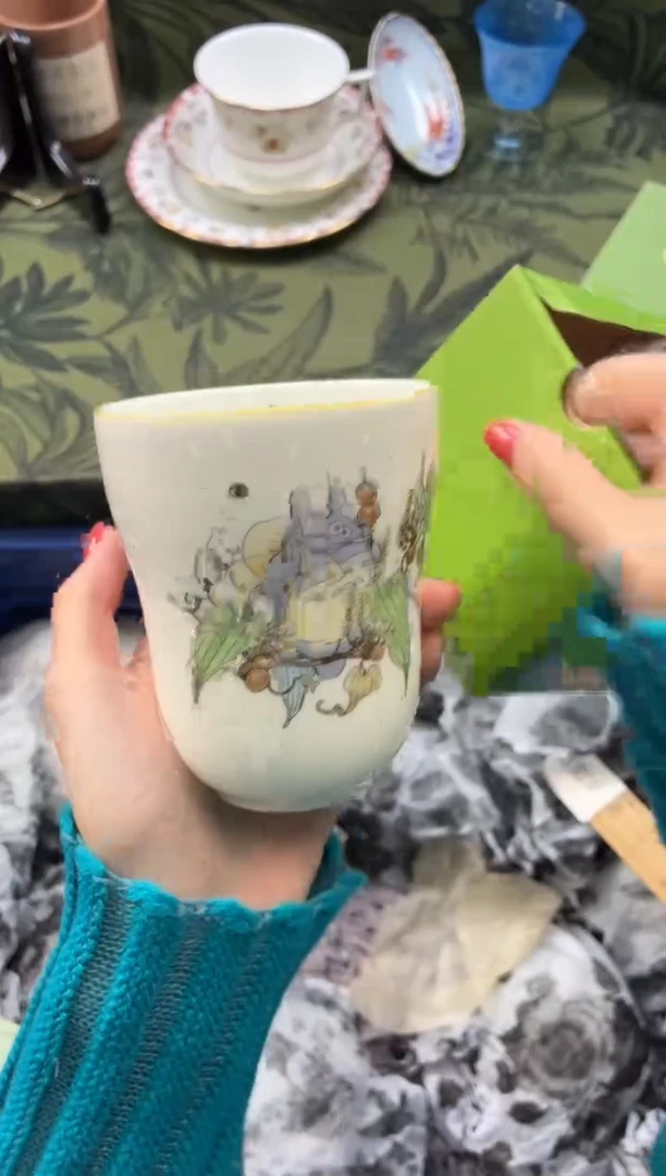 瓷片       猫杯