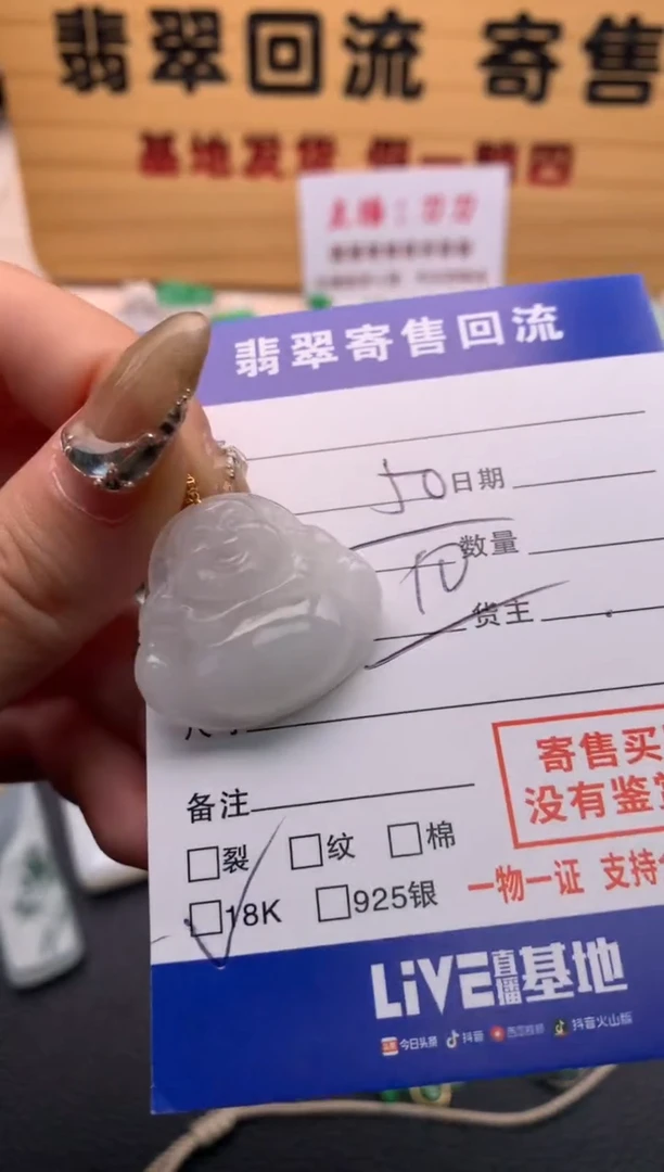 【闪购商品】翡翠颈饰18K金镶嵌21012206