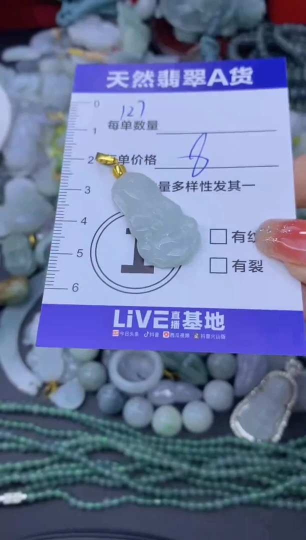 颈饰未镶嵌翡翠天然翡翠A货批量多样性发一件