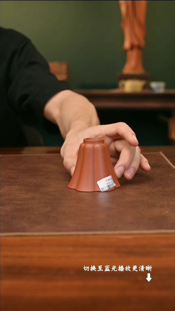 茶壶紫砂静香杯 朱泥全手80cc