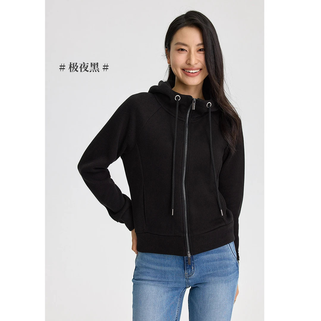 【小草自制】加厚休闲连帽双开拉链外套DJU8093