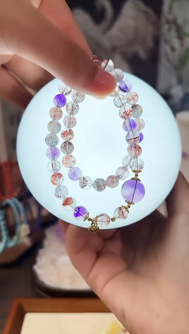 银S925镶嵌手链水晶MJJMJ4671超七双圈原创设计多样性发一