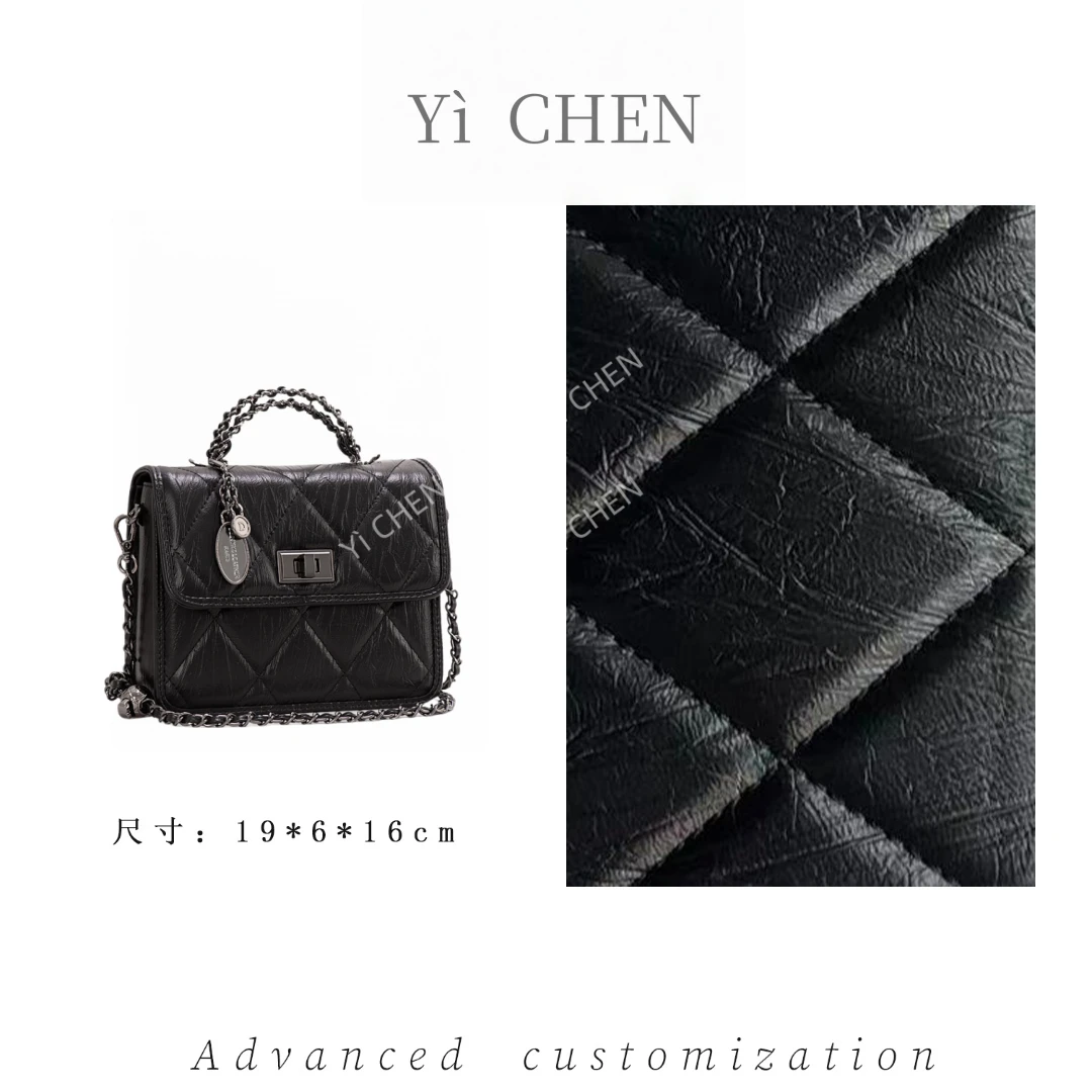 【Yì CHEN】ZT-D8058-猫眼暗黑色简约时尚女士新款轻奢单肩斜跨包