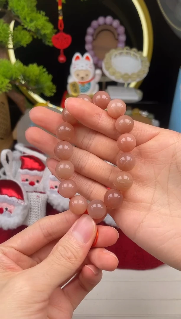 未镶嵌手链水晶橙月光素圈003