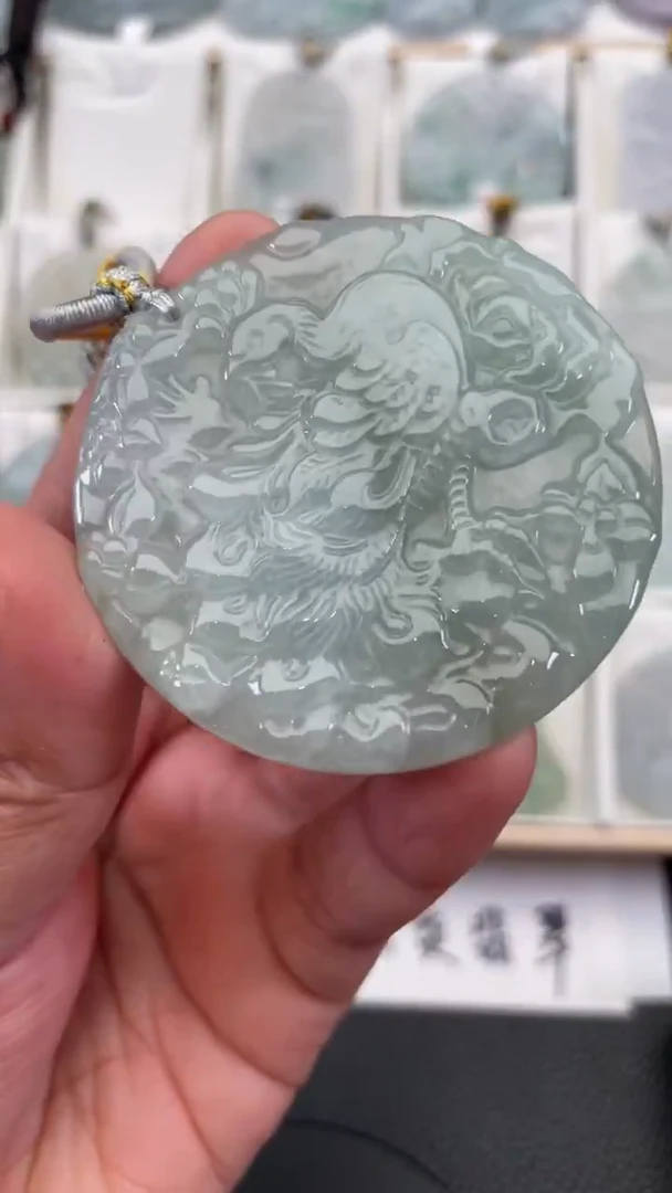 颈饰未镶嵌翡翠天然缅甸翡翠A货279