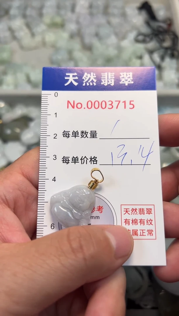 翡翠未镶嵌吊坠(不含链)3715