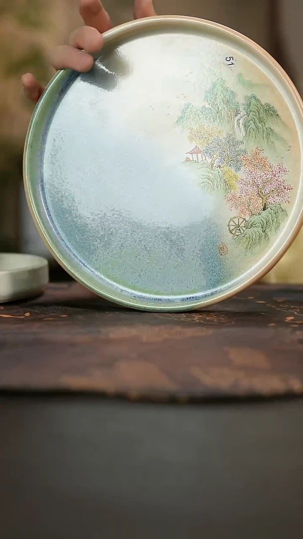 景德镇陶瓷杯碗柴烧多人