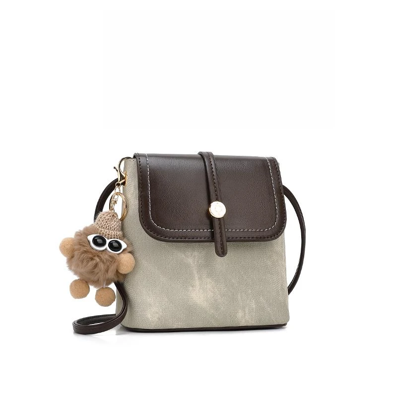 SAWEIBAILI国风「天青色」简约布偶水桶包-3081Q