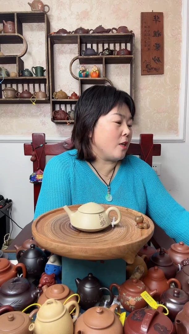 【闪购商品】紫砂茶壶本绿 渔翁180