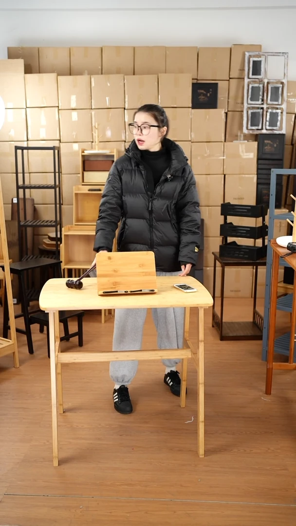 竹竹制阅读架书架小号