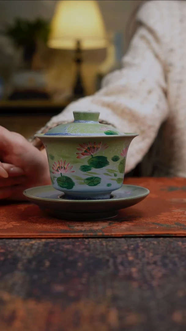 杯景德镇陶瓷杯碗柴烧多人