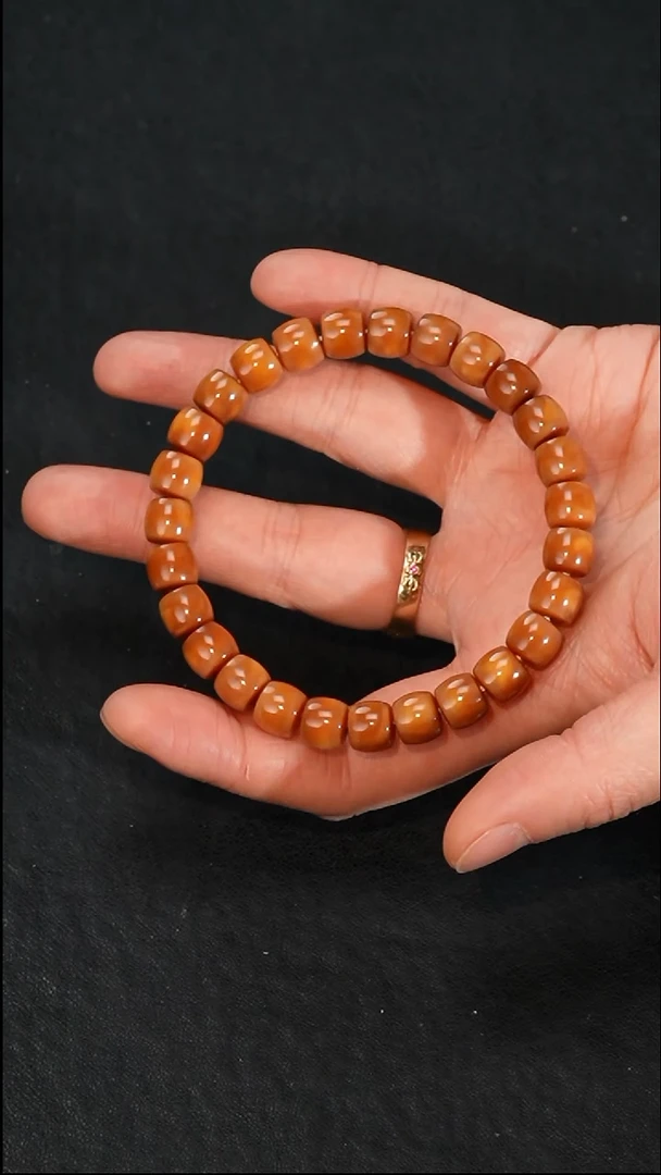 手串龙脊菩提毕业料高透玉化直切