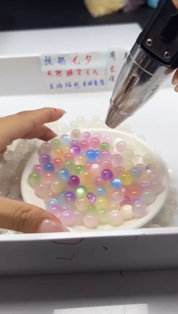 未镶嵌颈饰玛瑙/玉髓w1915血沉宝阳珠流光彩虹10mm*20颗