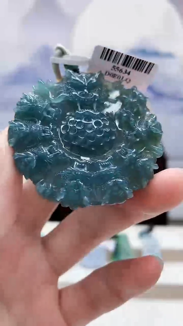 未镶嵌定制翡翠1502ry-毛货挂件28