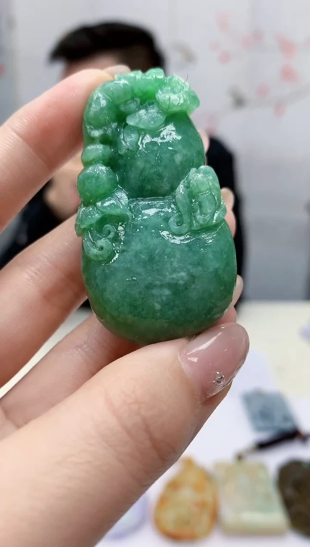 【闪购商品】定制翡翠未镶嵌5152jw-毛货挂件8