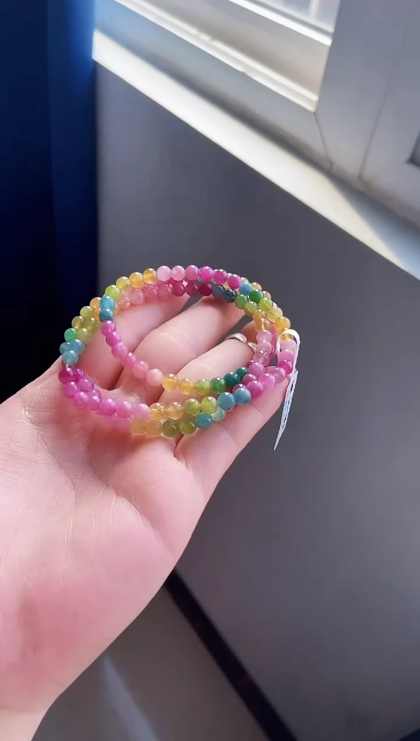 【闪购商品】碧玺手链未镶嵌G2090三圈颜色微差发1