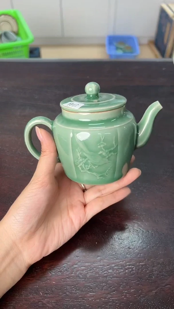龙泉云间青瓷小米茶器
