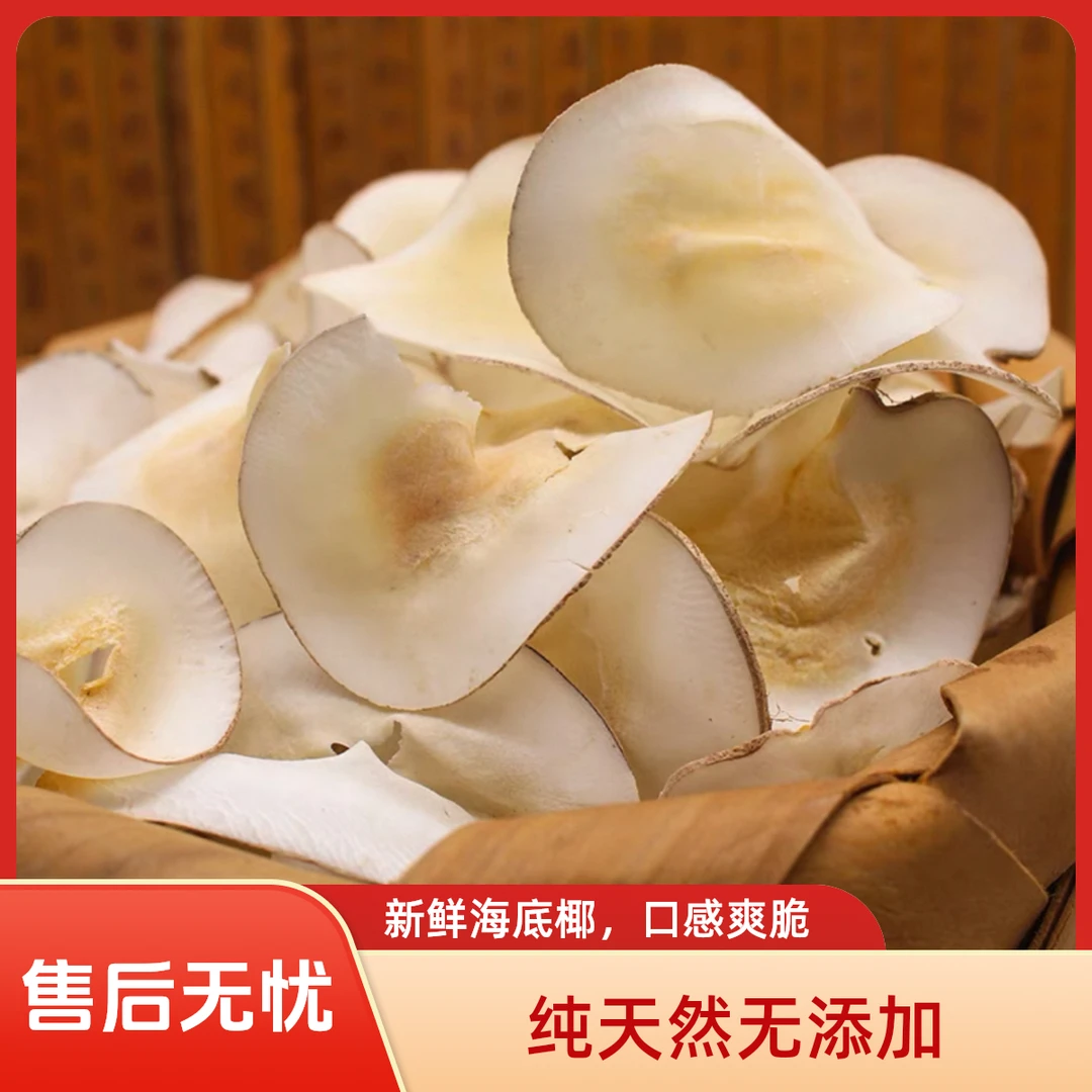 正品新鲜海底椰干货新货中药材正宗原色浓香海底椰干片煲汤料