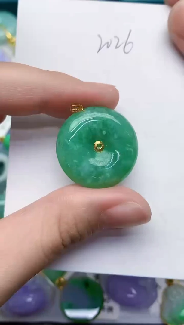 【闪购商品】翡翠颈饰18K金镶嵌000000000