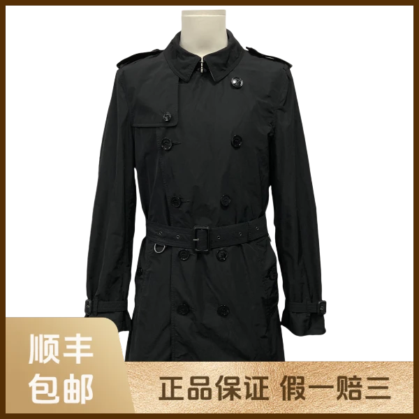 妃鱼/博柏利/聚酯纤维/风衣/95新/s一零一九