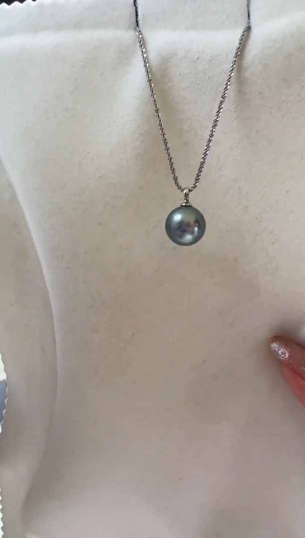 银S925镶嵌海水珍珠DA XH044 吊坠 13-14