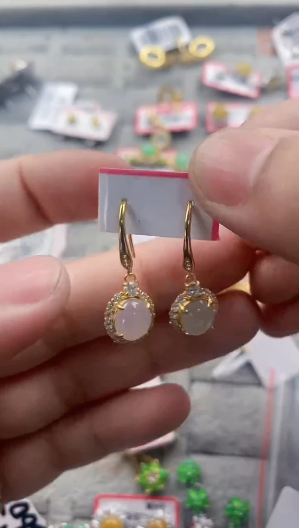 银S925镶嵌戒指翡翠333   7