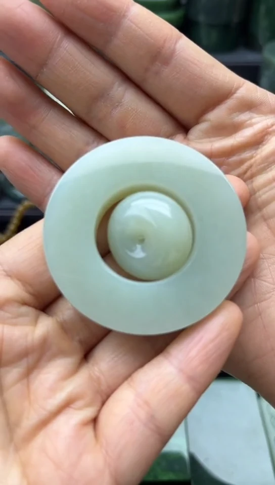 未镶嵌和田玉珠宝半成品子母扣