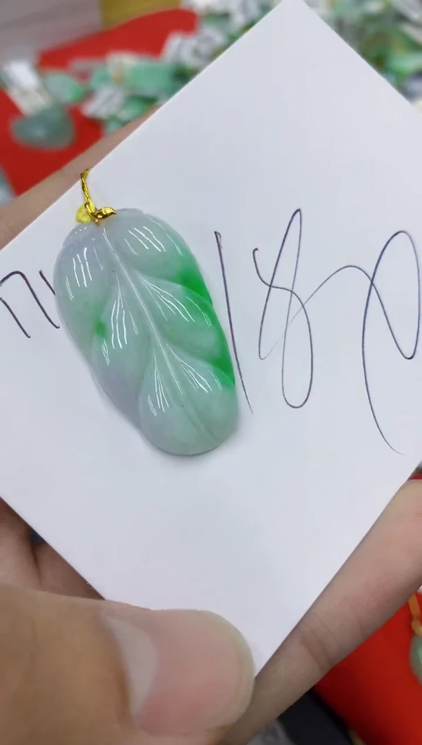 翡翠18K金镶嵌颈饰号链接1111111