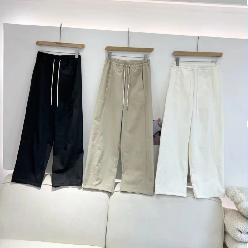 闭眼入~2025春夏新品韩版显瘦软糯亲肤透气抗起球直筒裤女8301