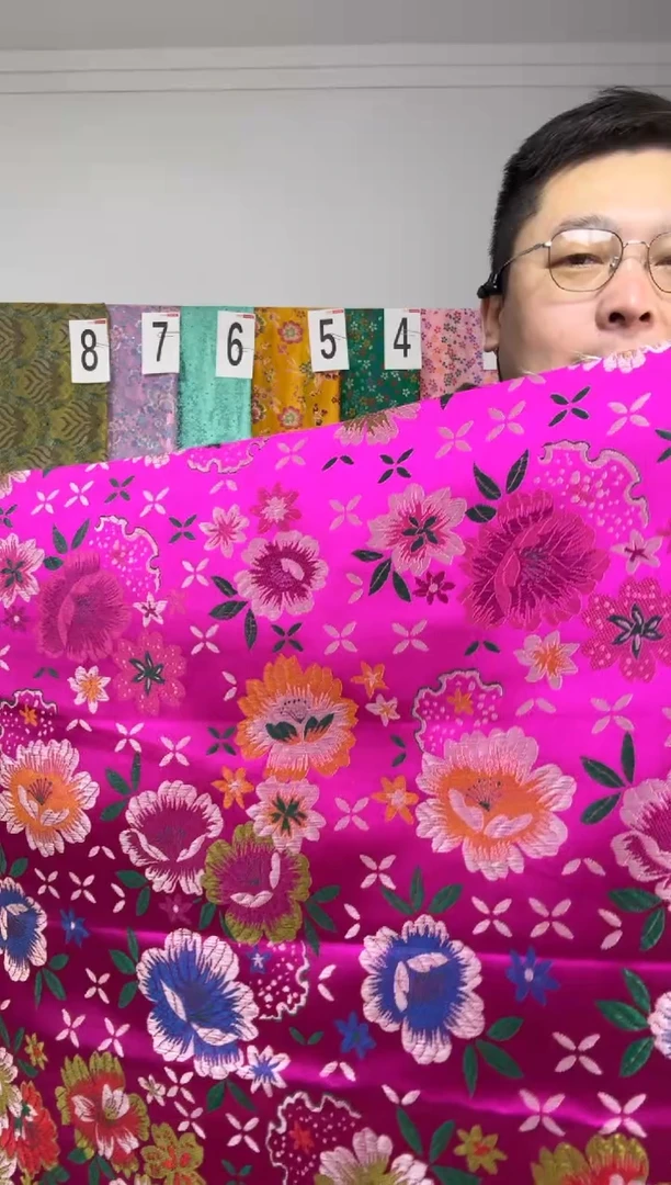 混纺织锦缎  长度60