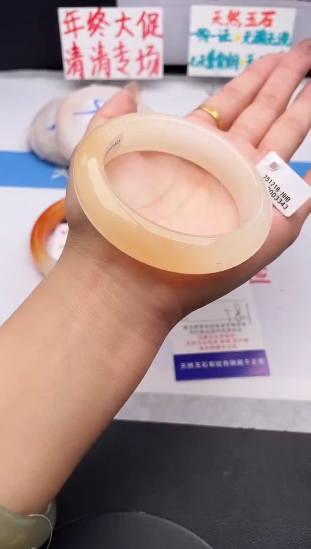 未镶嵌手镯石英质玉j104-HHB58+