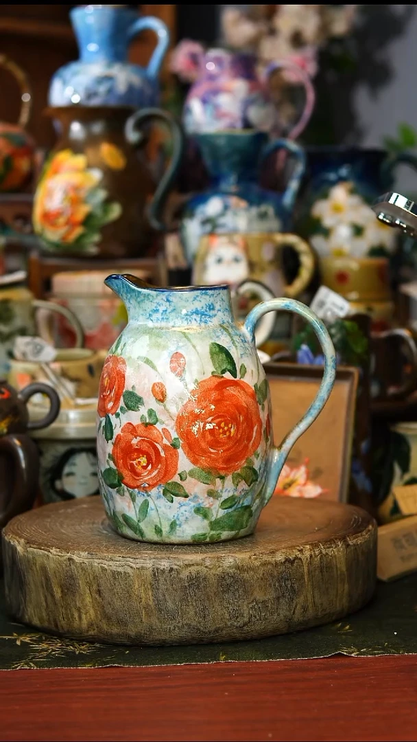 陶瓷212景德镇手工手绘釉下彩