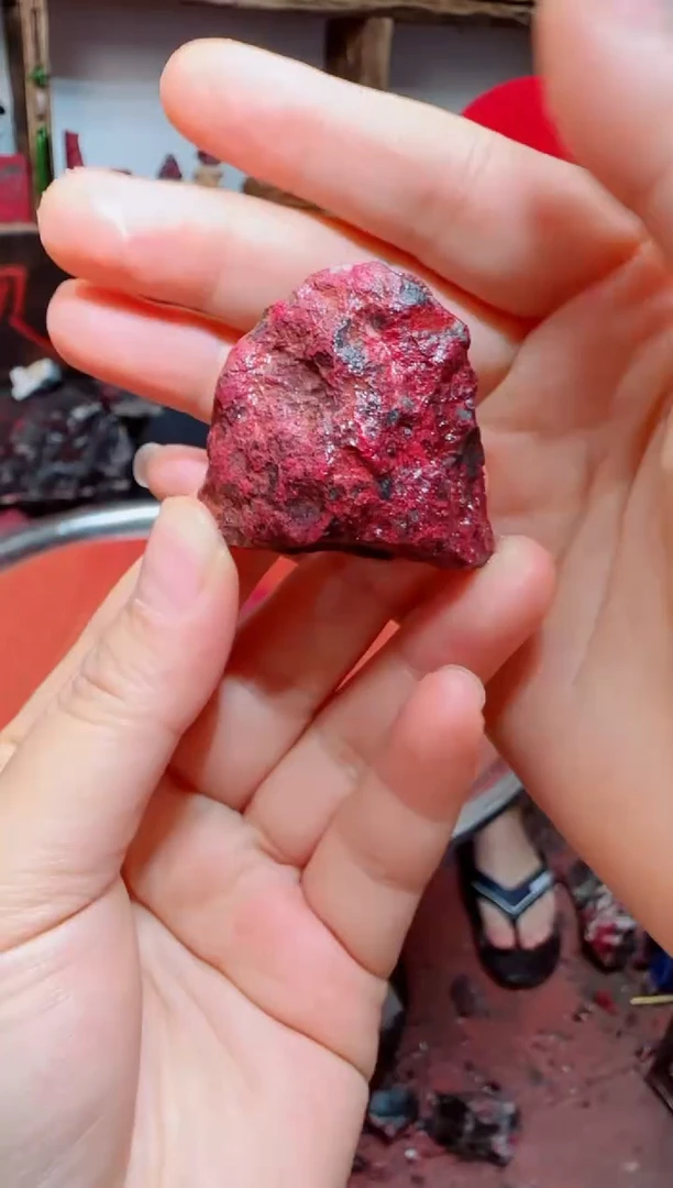 天然辰砂朱砂毛矿石14