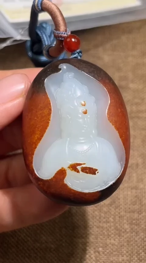 【闪购商品】和田玉皮色成因未分析未镶嵌33