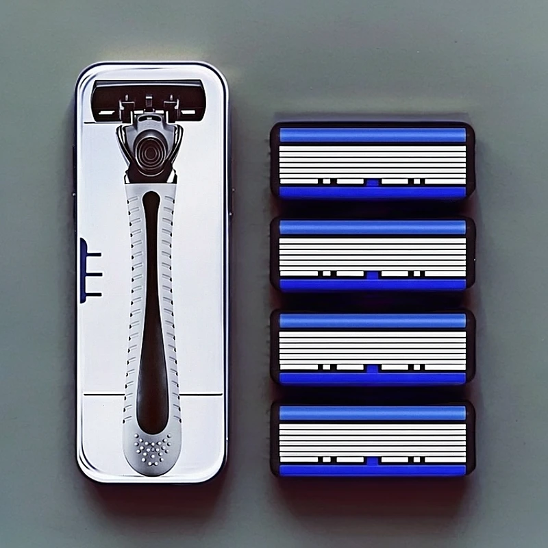 进口男士剃须刀丝滑手动刮胡子刀六层新款男士新刮脸刀手动剃须刀