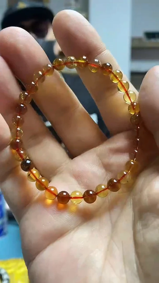 未镶嵌琥珀手链-0730-03