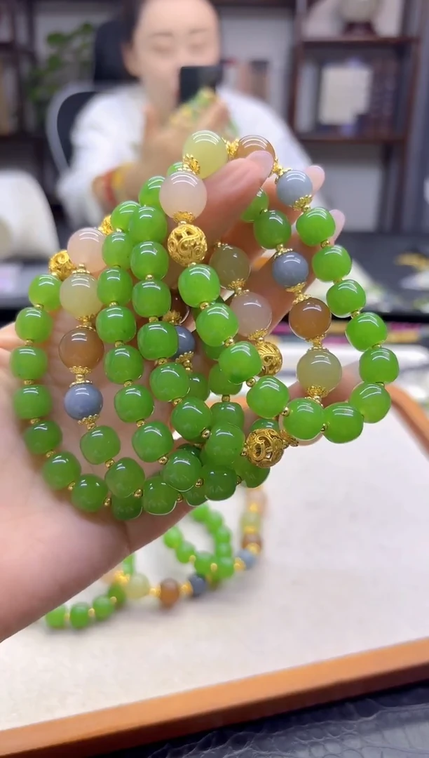 未镶嵌手链和田玉DIY款S954