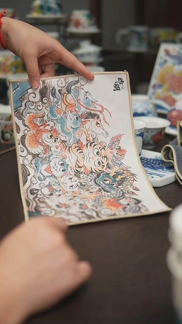 宠粉福利价        十二生肖茶巾