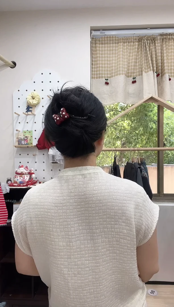 可爱大蝴蝶结扭扭夹