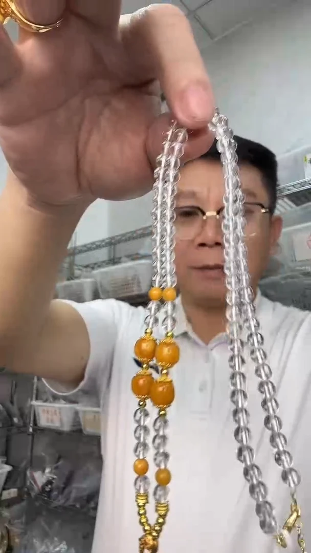裸石琥珀未镶嵌配链