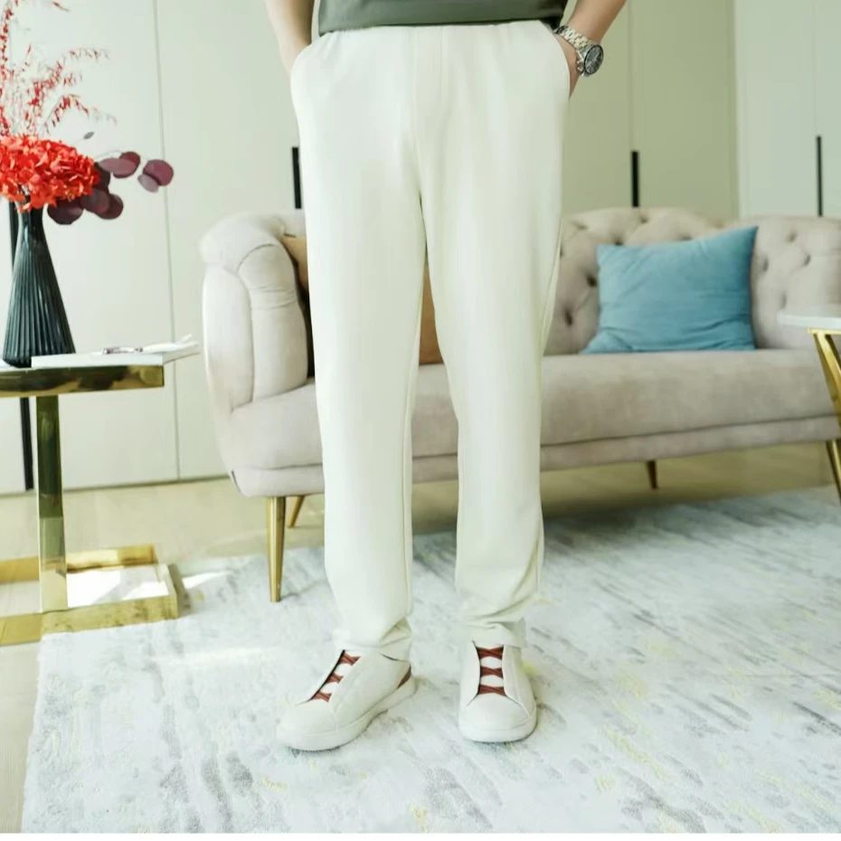 160春夏季新款男士休闲裤薄款垂感宽松直筒舒适卫裤男裤子 AK6830